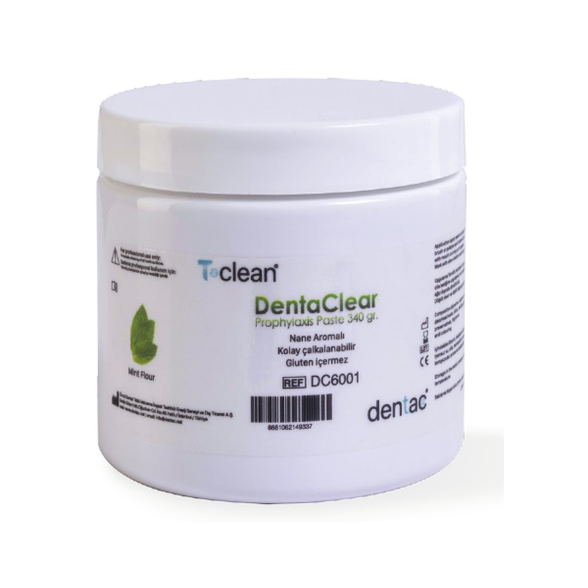 Dentac Denta Clear 340gr Çilek, Nane